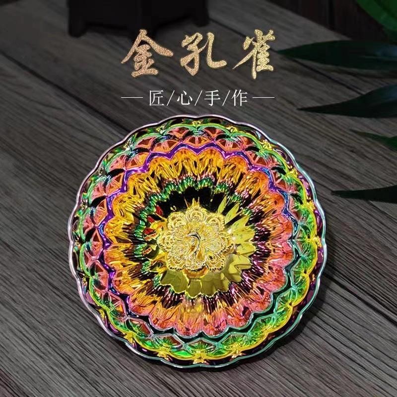 Product Introduction of Bingqingyujie Silver Plated Peacock Shaped Pot Jian Zhan Teacup Master Cup SUNFLOWER Hot Gold Cup Silver Cup 1