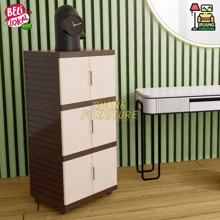 Lemari Plastik Susun 2 Susun 3 Lemari Pakaian Minimalis Rak Organizer Tempat Baju Furniture Kingdom Virus