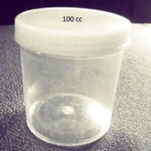 Pot Serbaguna pot urine 100cc Plastik Wadah