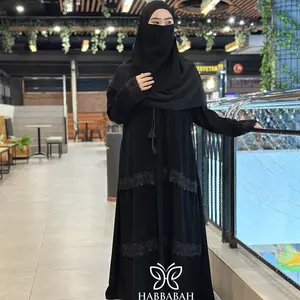 Abaya Hitam Jetblack Gamis Hitam Terbaru ABAYA DANISA