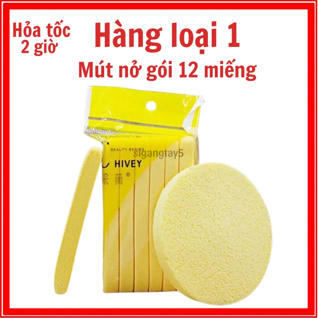 Bông mút mở rửa mặt Chivey Mút mở rửa mặt Chivey chuyên dùng trong spa thẩm mỹ viện