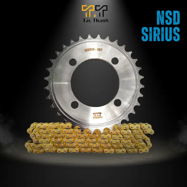 Nhông sên dĩa Sirius. Thông Số Đĩa Độ. Sên Không Kêu, Không Nhảy. Phụ Tùng