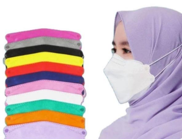 Islamic Mask 10PCS KF94 Hijab Mask Multiple Color 4 Ply Mask Muslim Mask Tuding ...