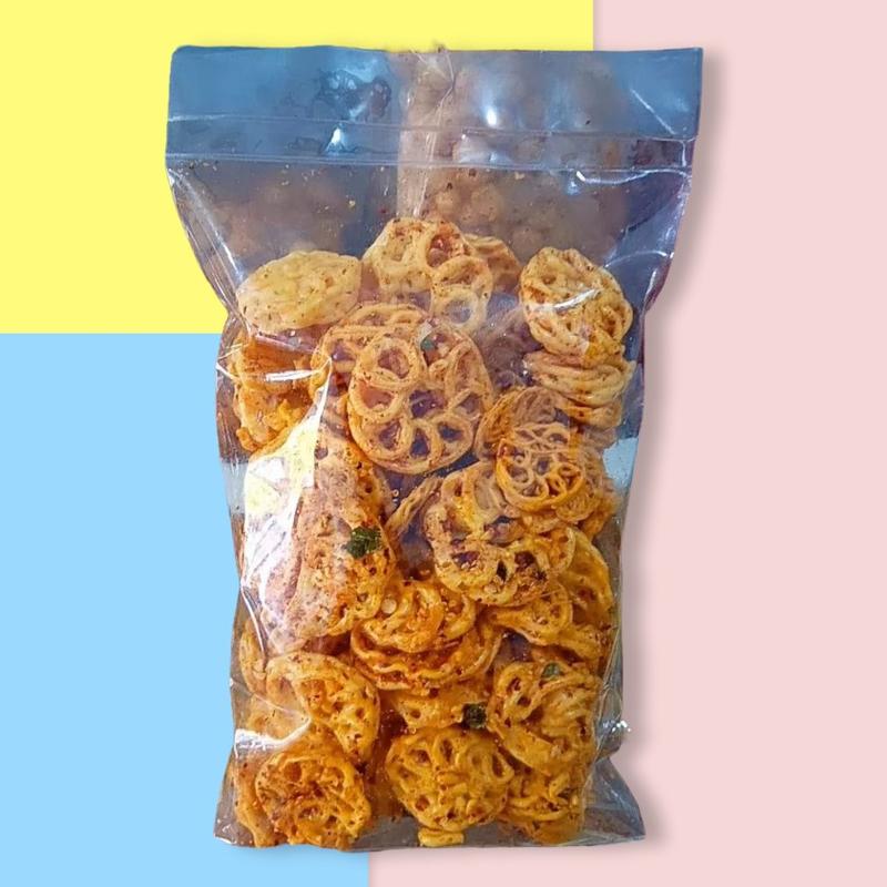 Kerupuk seblak mawar 250gr camilan snack kiloan 1
