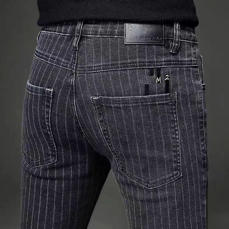 Product Introduction of Quần Dài Jean Sọc, Thương Hiệu Thời Trang Cao Cấp, Dành Cho Nam Giới, Bộ Sưu Tập Xuân 2024 Mới, Hợp Xu hướng, Dễ Phối Đồ, Dáng Ôm, Ống Côn, Quần Thường Ngày Quốc Tế Thương Menswear Pants 1