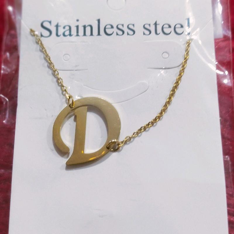 kalung titanium huruf anti luntur Gold 4
