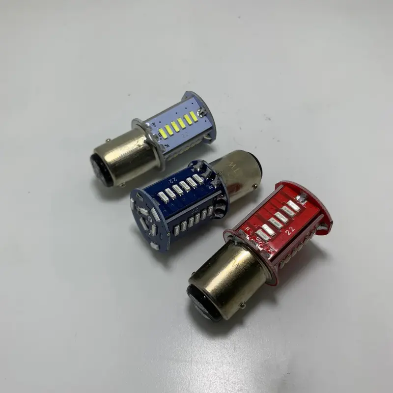 Lampu Stop Belakang Motor Terbaru 2022 LED Stop Runing 30 Mata Bisa Untuk Motor Mobil Universal Warna Merah Biru Putih Kendaraan Motorcycle Strobo 5