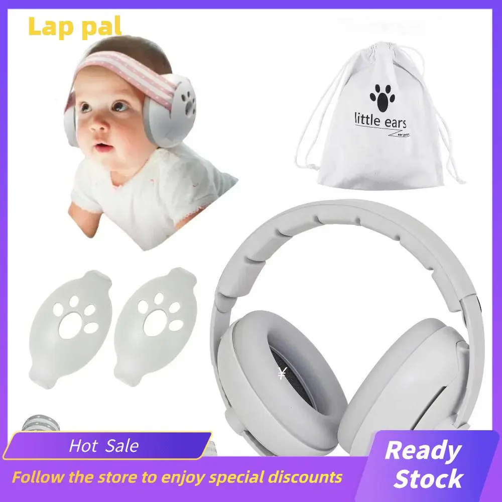 New Adjustable Baby Noise Reduction Earmuffs ABS Hearing Protection Noise Cancelling Headphones Improves Sleep with Elastic Headband Infant Ear Muffs for Babies and Toddlers