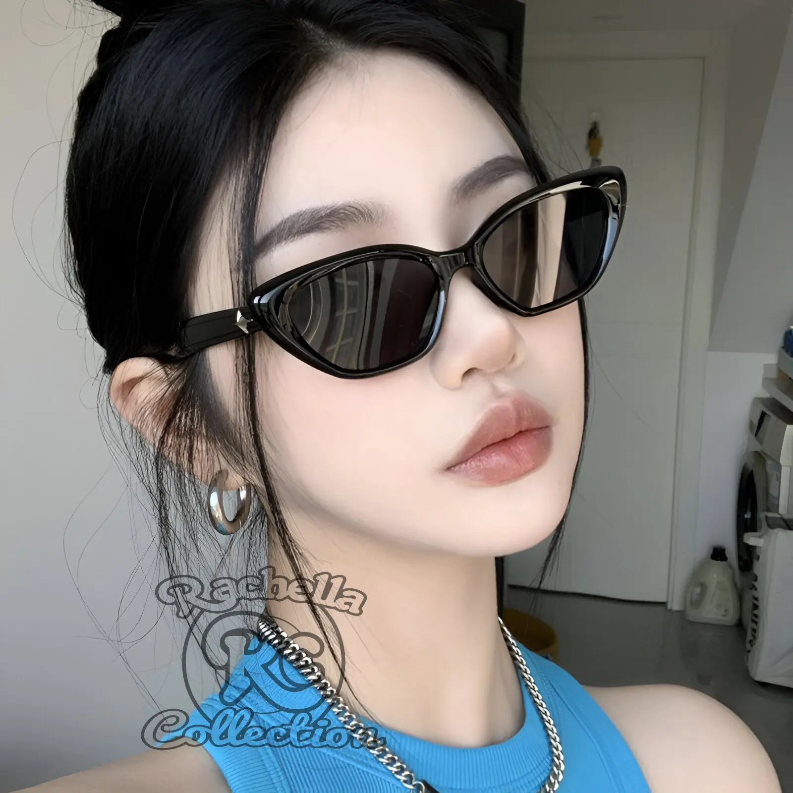 SALE COD Sunglasses !!! Kacamata Hitam Korea GM SOUND NET RC-049 + Hardcase & Box Kacamata