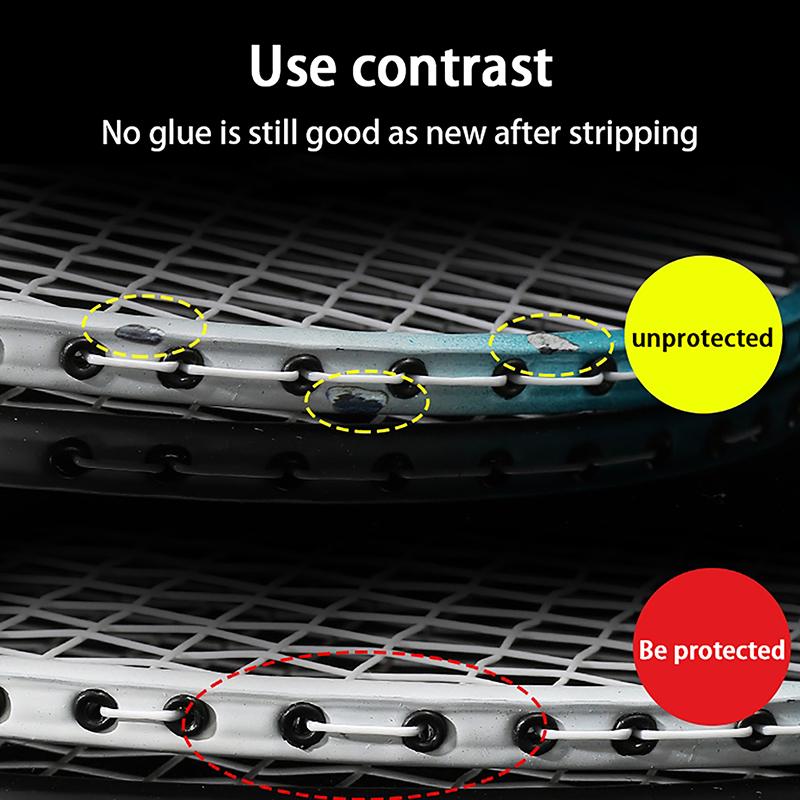 Product Introduction of Badminton Racket Protection Sticker with Full Frame Anti-Collision Strip Racket Head Protection Wire 20