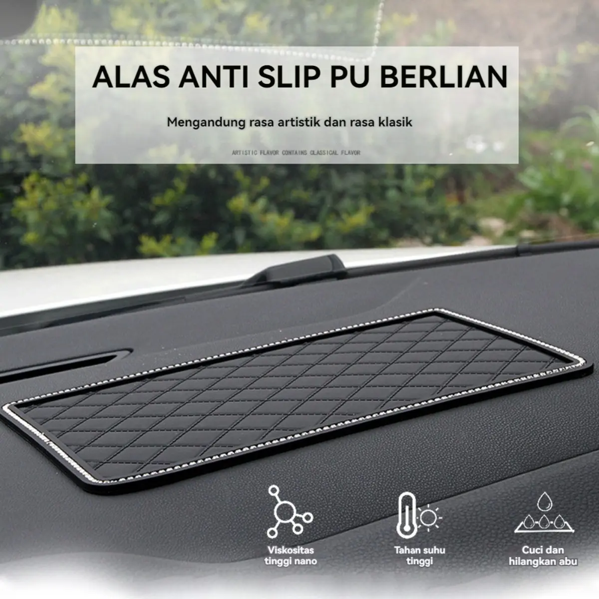 ACC Market88 anti slip mat skid pad dashmat dashboard dasbor tatakan dashboard mobil