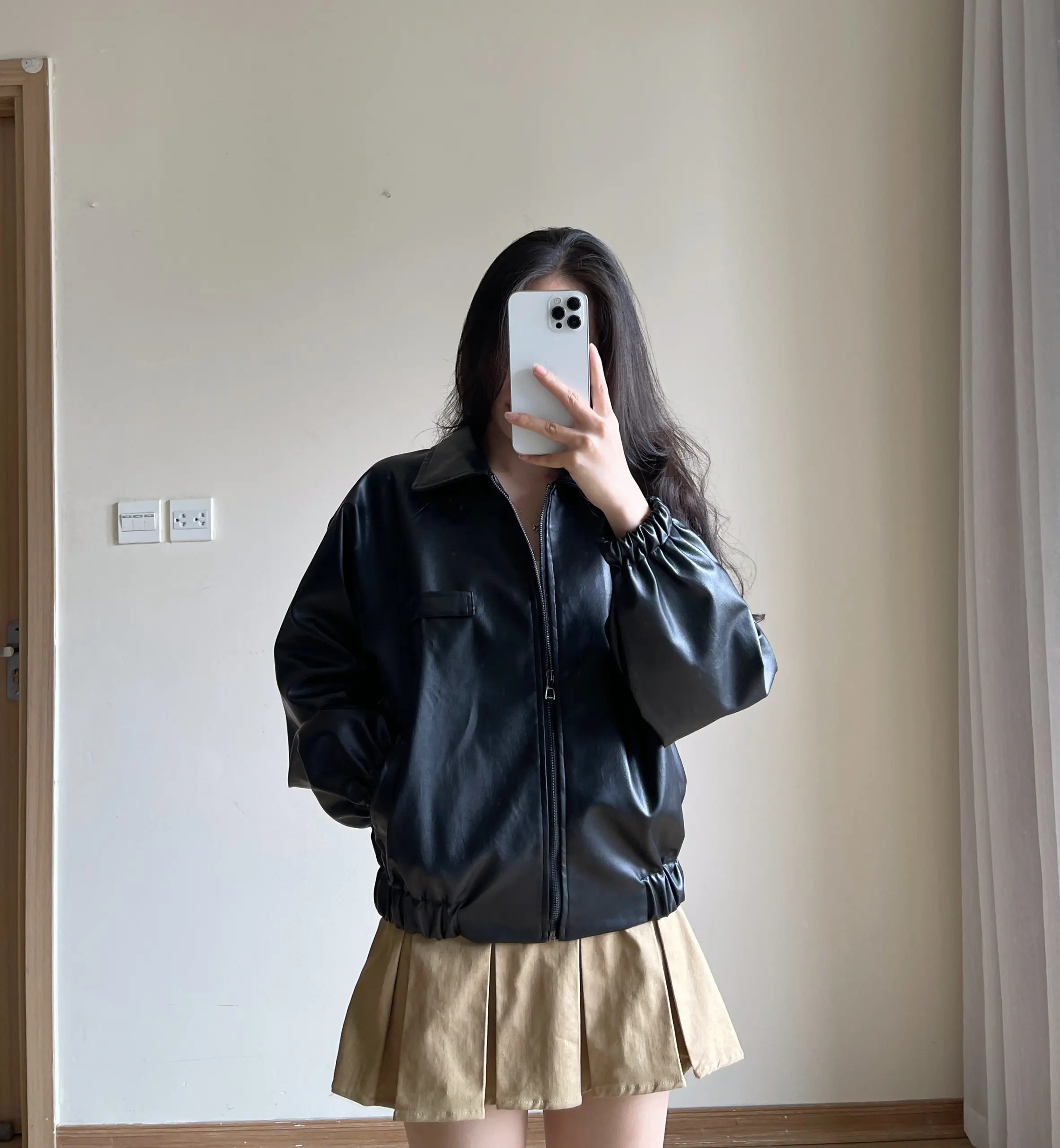 Áo Khoác Da Form Dáng Rộng Boxy 1 Lớp Miho House | BigBuy360 - bigbuy360.vn