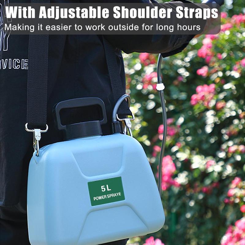 5L Electric Sprayer, 1 Set USB Rechargeable Garden Plant Sprayer, Automatic Watering Sprayer for Garden Plant, Garden Watering Equipment 8