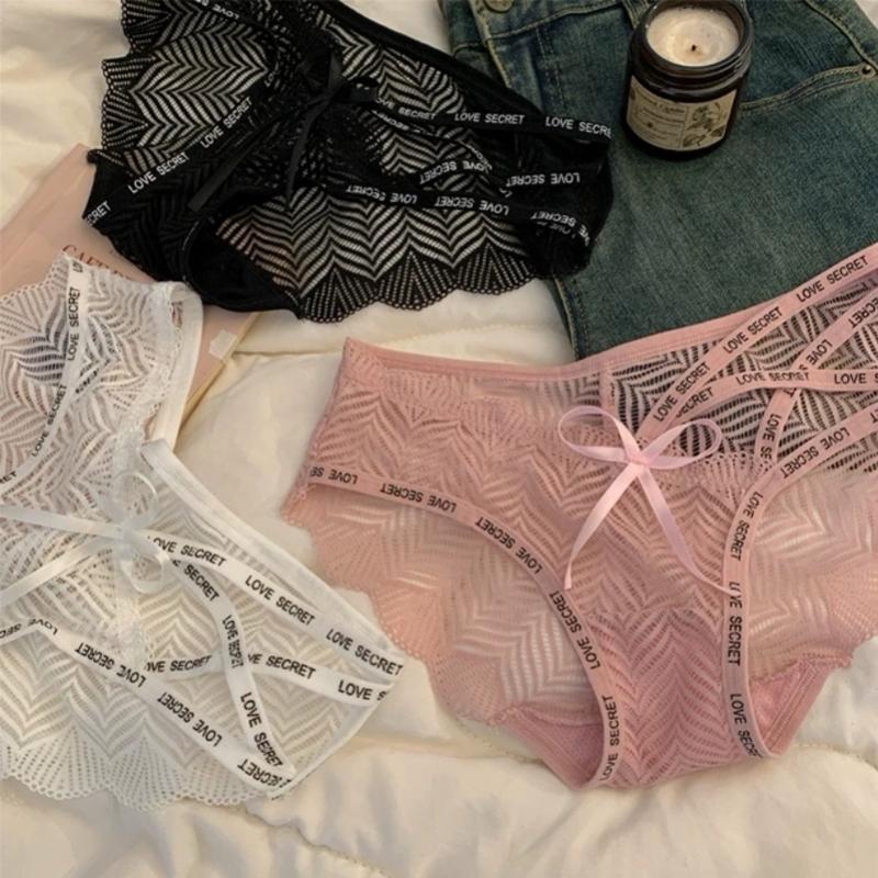  Quần 2066 ren nơ đan dây siêu xinh combo 5c Quần Lót Nữ 