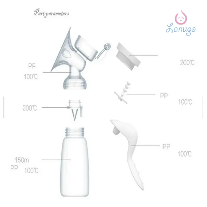 Pompa Asi Original Real Bubee / Breast Pump Manual BPA Free 1