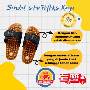 Sandal rematik sandal terapi kesehatan untuk rematik dan asam urat selop premium untuk pria dan wanita murah Sendal 2