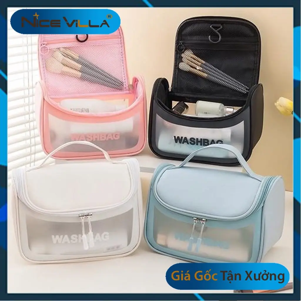 Túi đựng mỹ phẩm du lịch trong suốt cao cấp WASHBAG