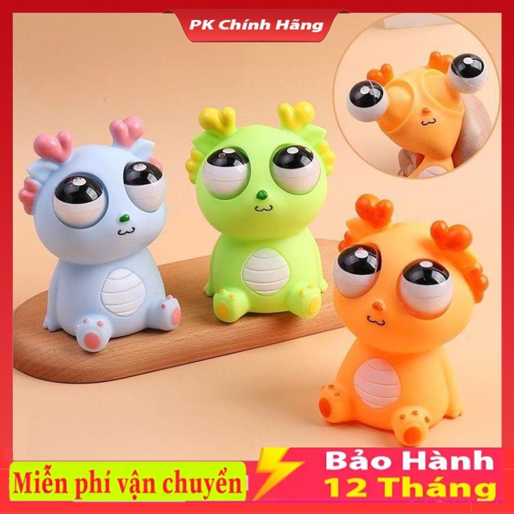 Đồ chơi Rồng mắt lồi bóp giảm căng thẳng - Xả stress Rồng bóp mắt thể xoay được