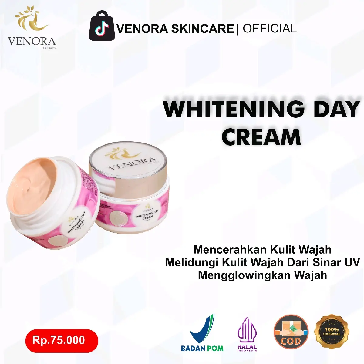 VENORA SKINCARE CREAM PAGI SPF 30