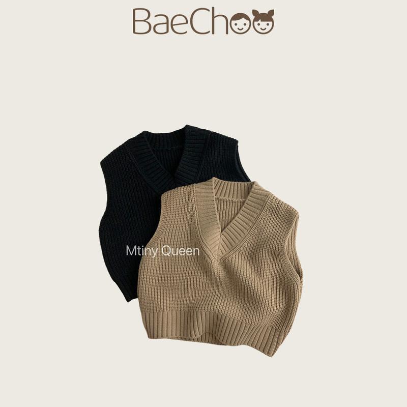 Product Introduction of Áo len cổ V BaeChoo trơn màu chất dày dặn Hàn Quốc cho bé trai bé gái 1 - 6 tuổi 6