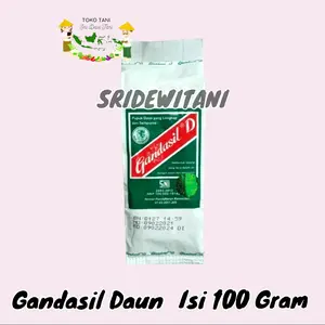 Gandasil D 100 Gram Pupuk Daun Tanaman Yang Sempurna Subur Tanah Tumbuhan