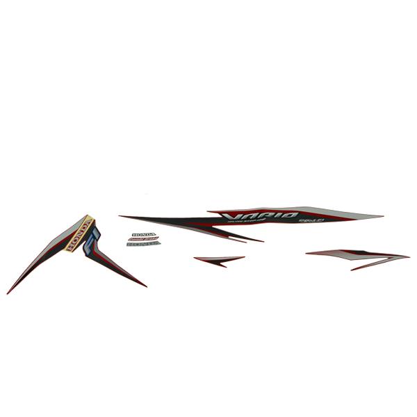 Gambar Sticker Body Set Kanan Merah Honda Vario 110 eSP 871X0K46N30ZBR dari Honda Cengkareng Kota Tangerang Tokopedia