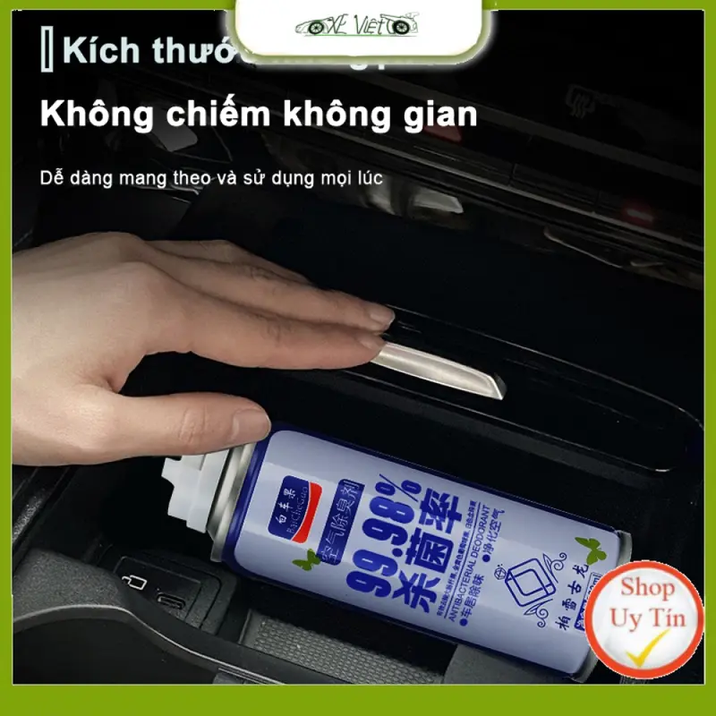 Chai Xịt Khử Mùi và Khử Trùng Nội Thất Ô Tô Chuyên Dụng KCX 180ml 6