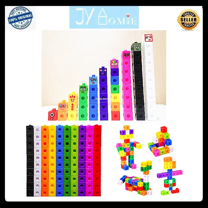 Number Blocks 100 pieces Mathlink Cube Number Block Math Toys Kid Toys ...