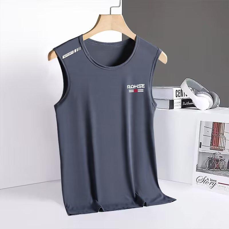 Product Introduction of Simple Casual Vest Men'S Thin Breathable Quick-Drying Crewneck Vest 12