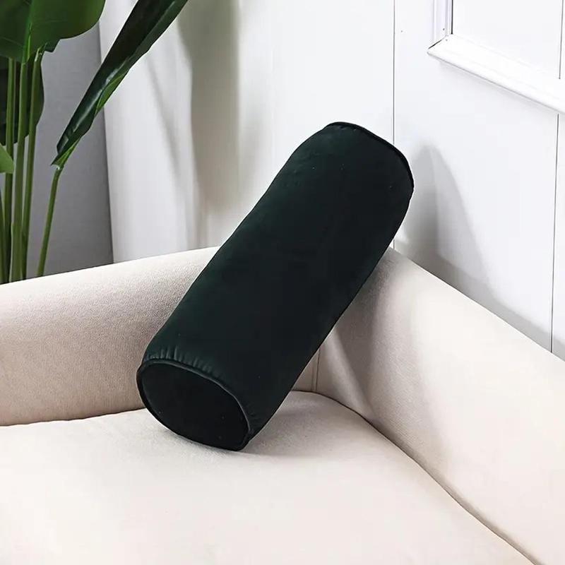 Product Introduction of Solid Color Round Pillow, 2 Counts Soft Comfortable Throw Pillow, Sofa Cushion, Neck Pillow for Home Living Room Bedroom Sofa Bed 5