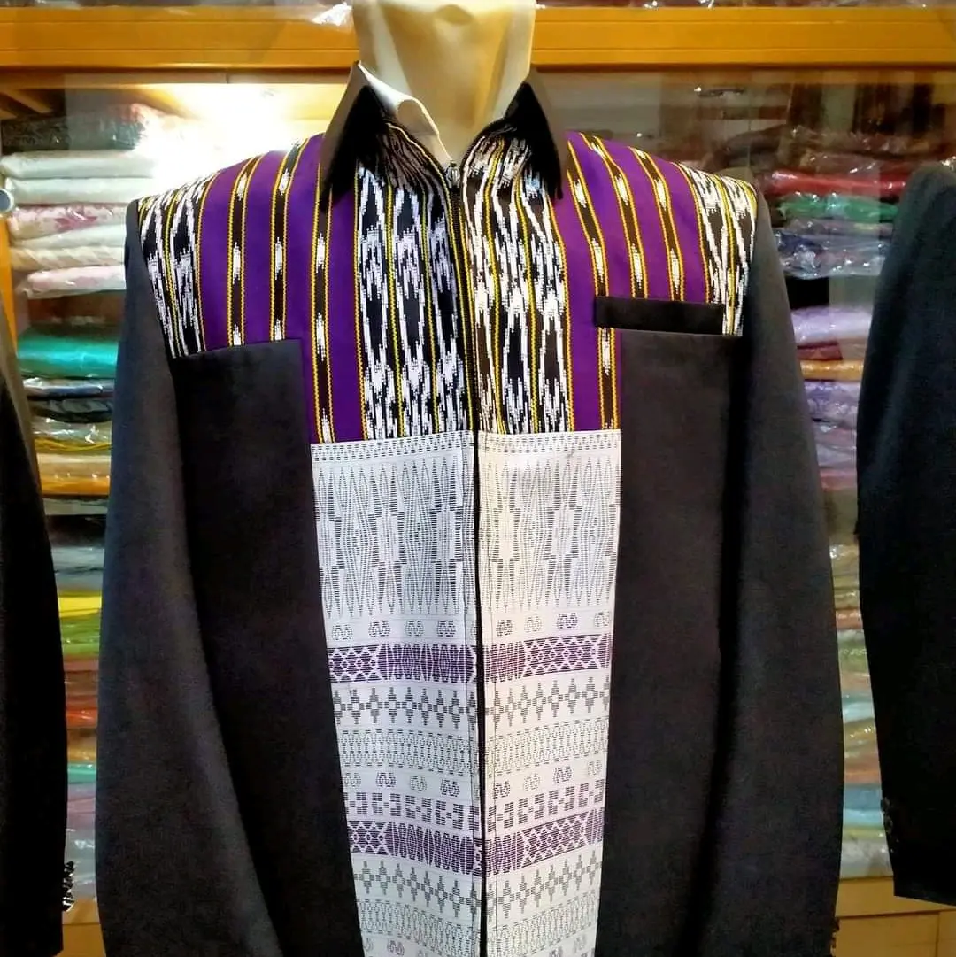 jasket motif ulos etnik Musim dingin