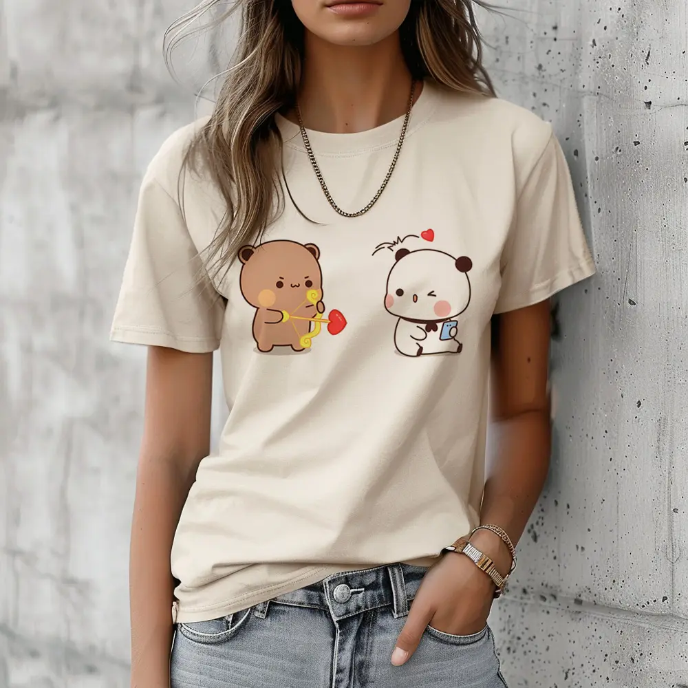 Bubu Dudu tshirt women Y2K comic funny tshirt girl Japanese y2k harajuku clothes