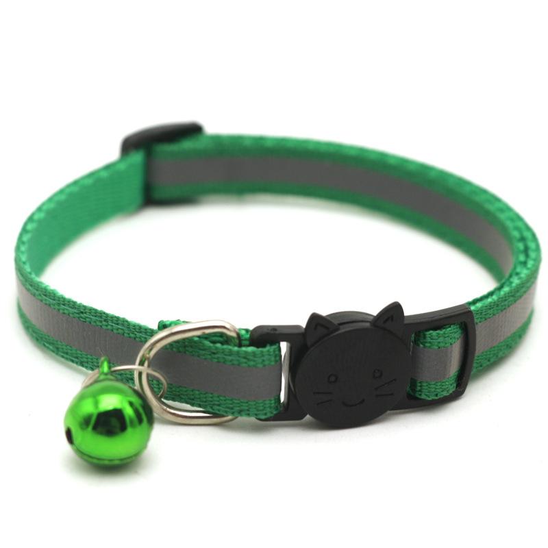 Product Introduction of Safety Buckle Detachable Reflective with Bell Cute Pet Products Colorful Nylon Collars Accessories Necklace Cat Dog Bell Collar 17