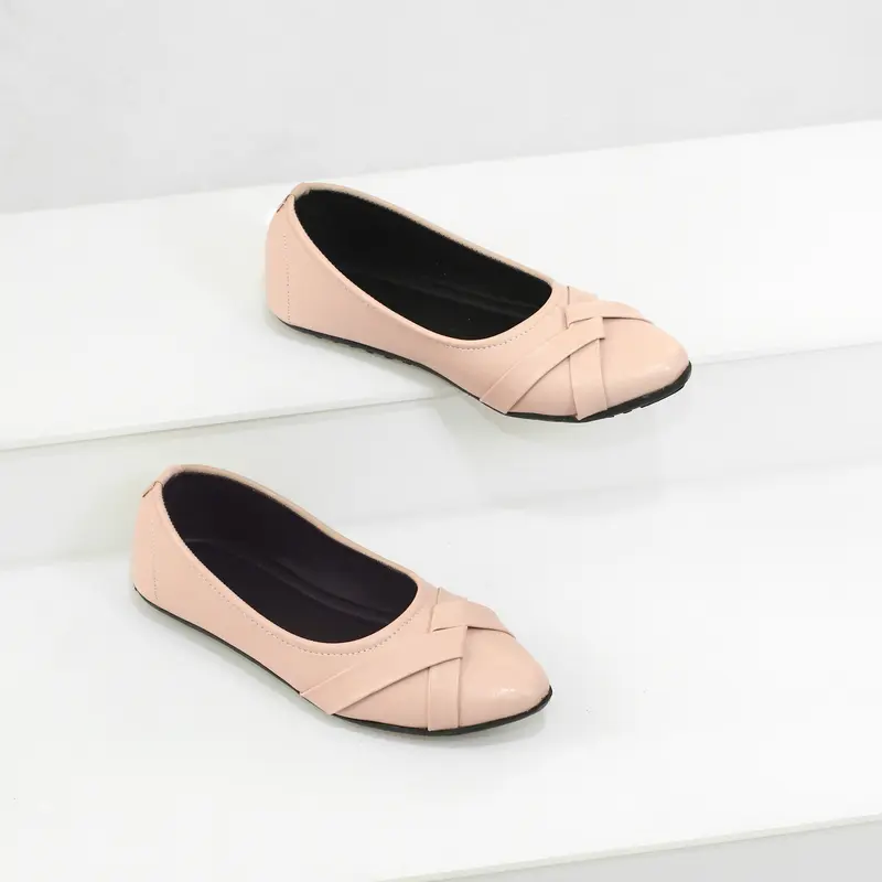 Morilovy Nadhira Sepatu balet flat shoes Karet teplek wanita hitam kerja elegan murah kekinian korean style 6