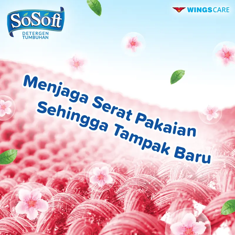SoSoft Deterjen Cair Sakura Blossom Botol 700ml 4