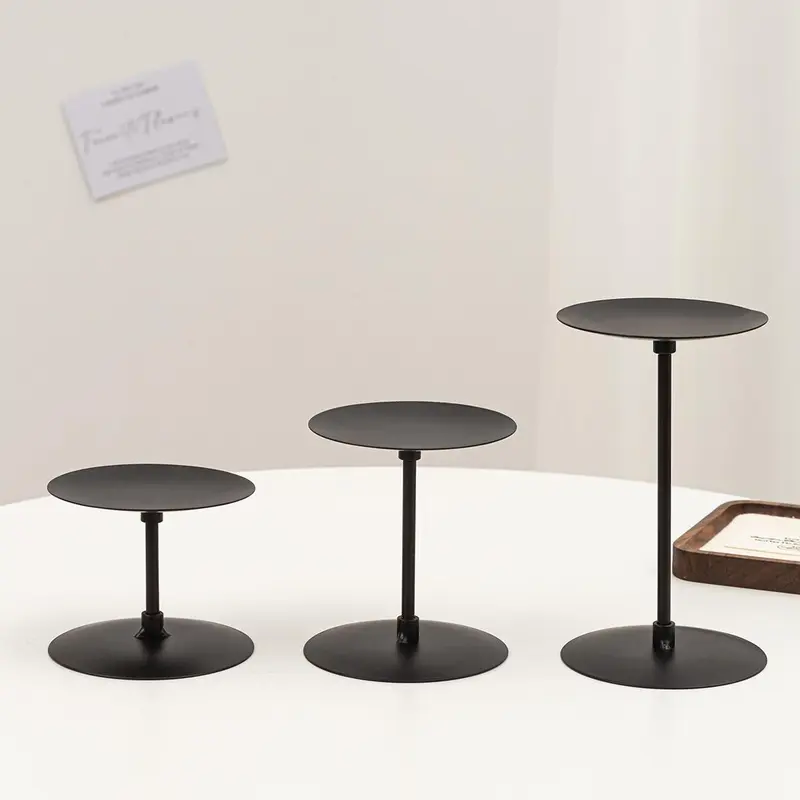 Iron Craft Candle Holder without Candle, 1 Set Elegant Candle Holder, Decorative Candle Holder for Home Dining Table, Wedding, Restaurant, Hall, Ornaments 2