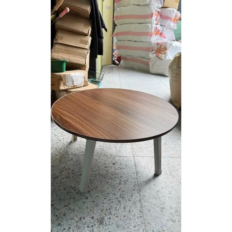 Bàn Bệt Tròn Chân Nhựa Gấp Gọn, Bàn Trà Gỗ MDF - Bàn Trà Sofa Tiện Lợi Giá Rẻ Nhiều Màu Lựa Chọn 8