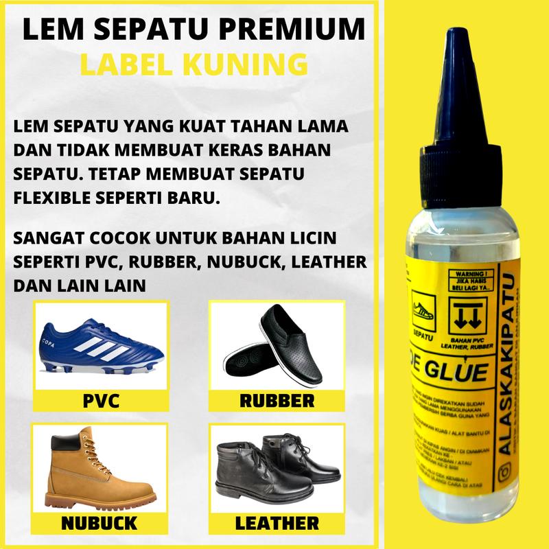 (PROMO) LEM SEPATU SANDAL SUPER REKAT 100ml LEM SUPER REKAT PREMIUM 100% ORIGINAL / Lem Sepatu Sandal Super Kuat Tahan Air 7