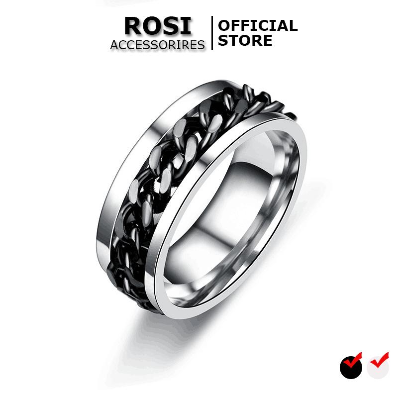Nhẫn Titan Nam Dây Xích Phong Cách Nhẫn Khui Bia Cực Chất