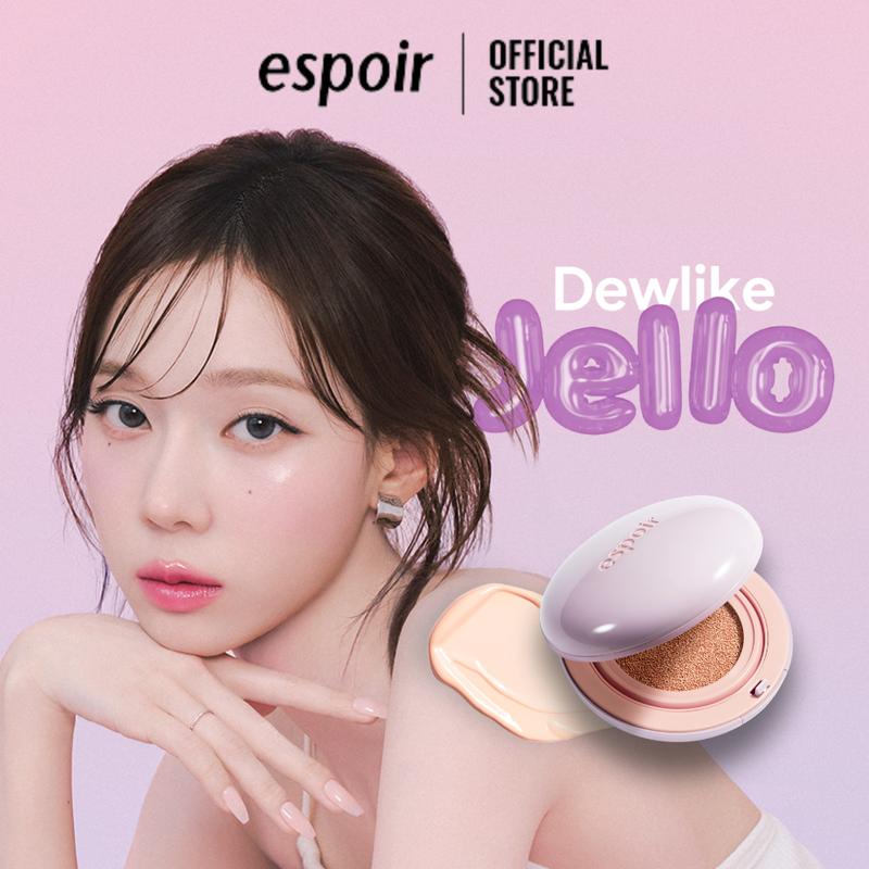 Phấn Nước Chống Nắng Nâng Tone Espoir Dewlike Jello Tone Up Cushion SPF50+ PA+++ 15gr - Tặng 1 Túi Đựng Mỹ Phẩm