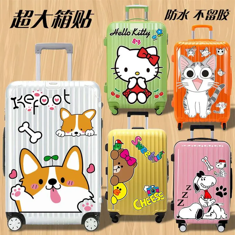 Miếng Dán Hộp Một Mảnh, Miếng Dán Hành Lý, Vỏ Du Lịch Chống Thấm Nước, Miếng Dán Vỏ Xe Đẩy, Miếng Dán Bao Da Phụ Kiện 2