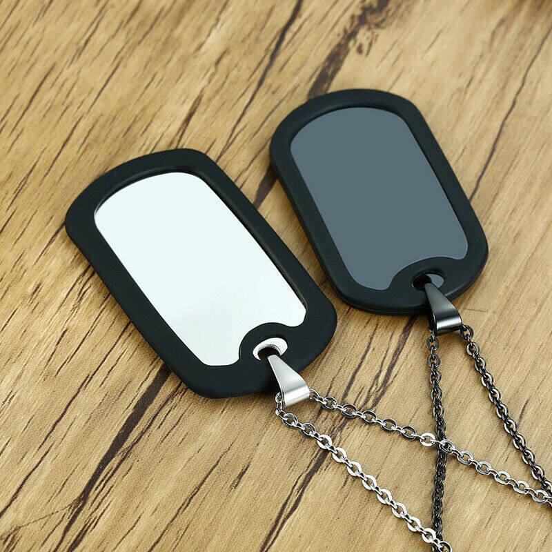 Product Introduction of Thẻ Tên ID Khắc Cá Nhân Tùy Chỉnh, Thẻ Giảm Thanh Silicon, Vòng Cổ Nam, Mặt Dây Chuyền, Thích Hợp Làm Quà Tặng Bố Và Con Trai, Miễn Phí 31