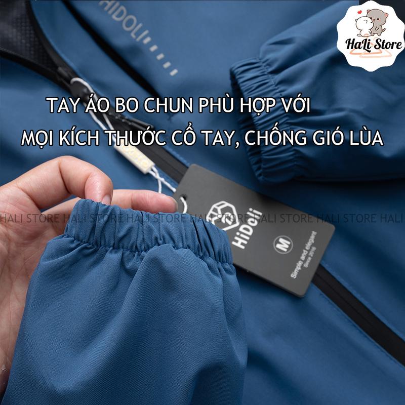 Áo khoác gió chống nước 2 lớp 2023, áo khoác gió đôi nam nữ Menswear Baggy áogió nam 5