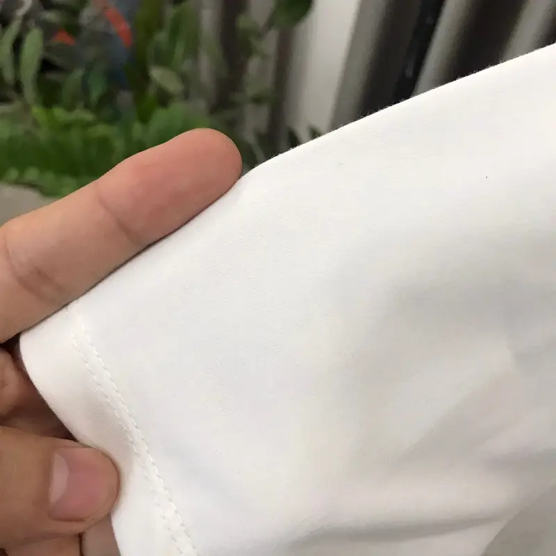 Áo Thun In Hình logo Google Vài Dày Mịn WIT-FASHION Phom Xuông Dùng Chung Cho Nam Và Nữ Menswear Cotton Cổ Tròn Kem 3