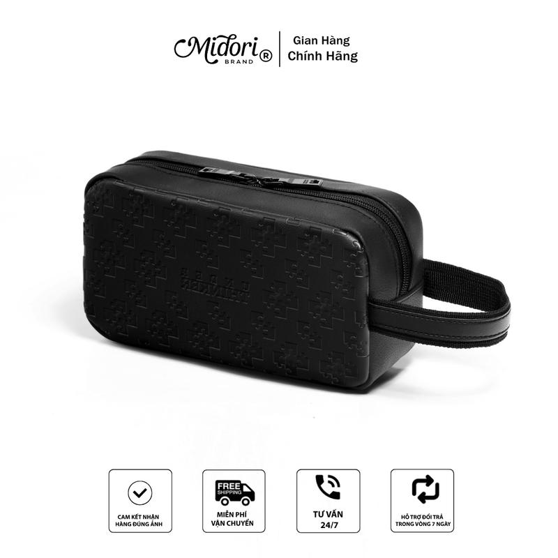 Túi Da PU Clutch Đa Năng BIRON Nam Nữ Túi Du Lịch Thể Thao Hộp Bút Đựng Mỹ Phẩm | MIDORI FOR MAN