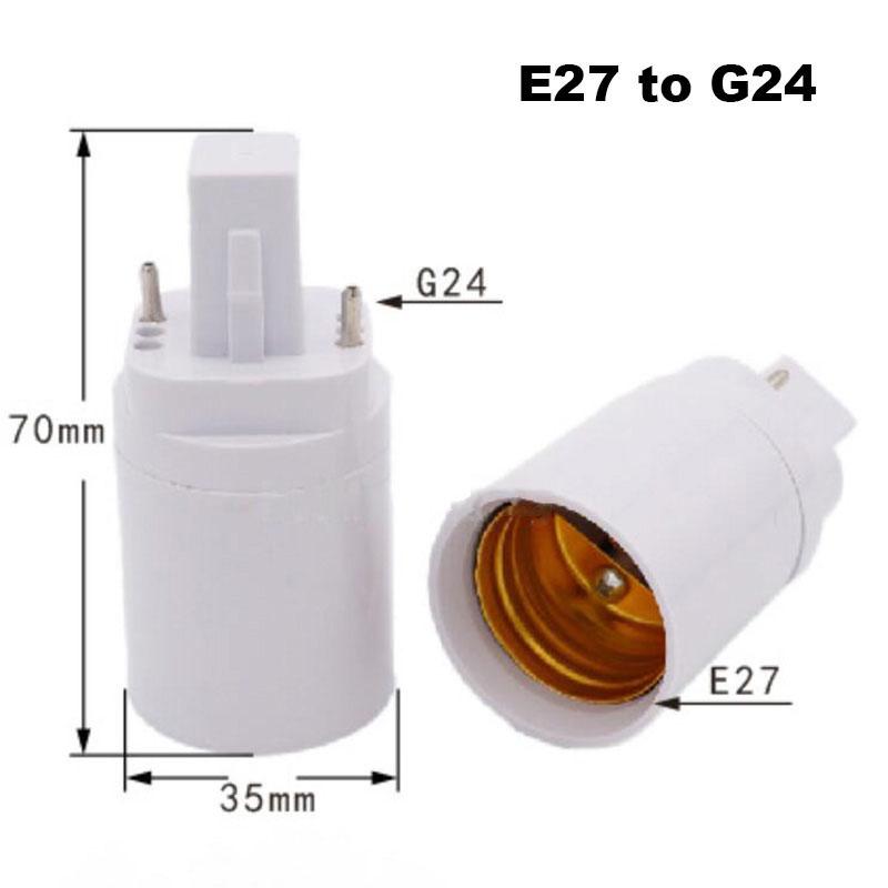 Product Introduction of 2pcs E27 E14 e17 to e40 e27 G24 GU10 E12 B22 MR16 LED lamp base light Adapter Bulb Holder Converter AC power Socket For Corn lamp FEH1SG 169