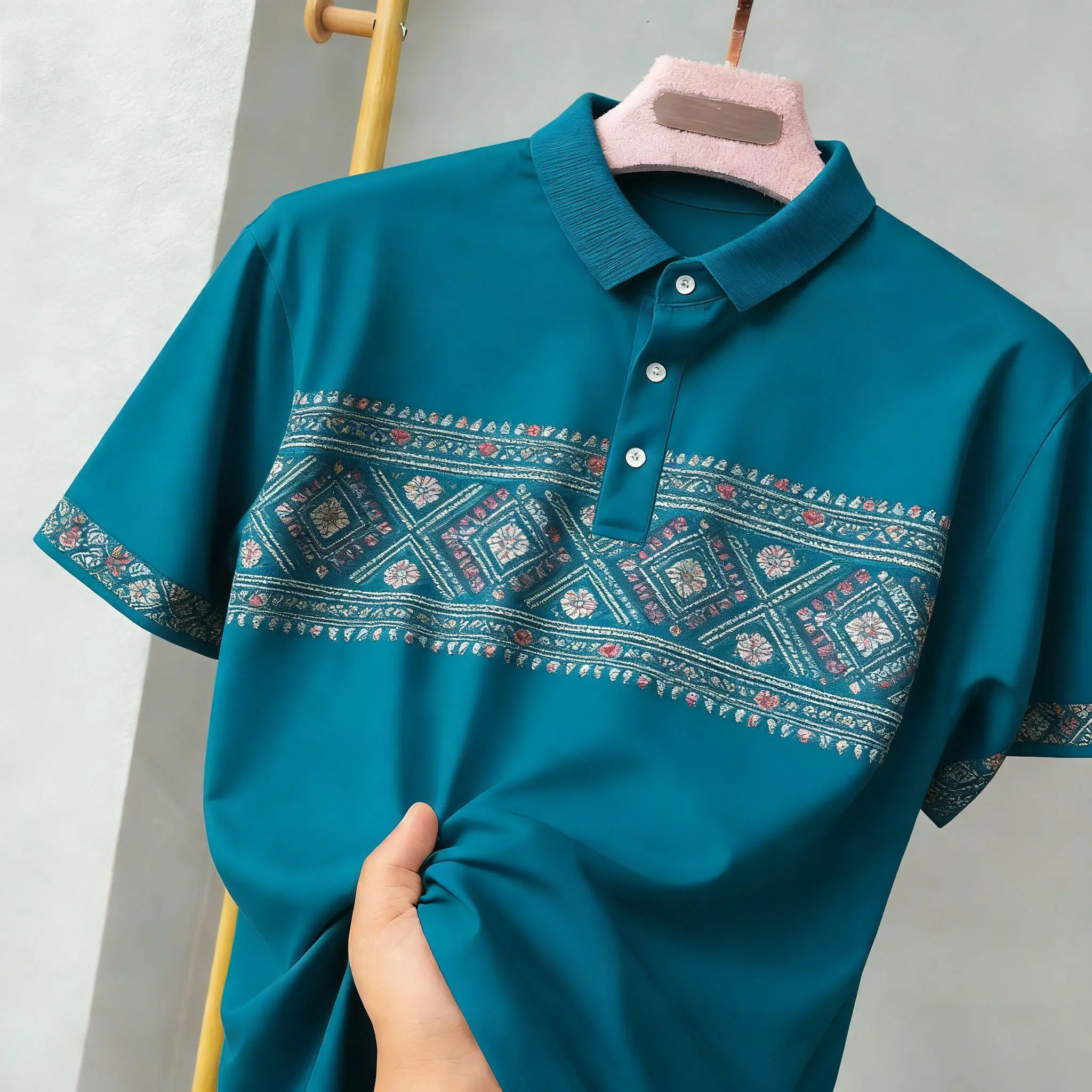 Baju Polo Aidilfitri 2026 Permudahkan Corak Badick Tradisional ...