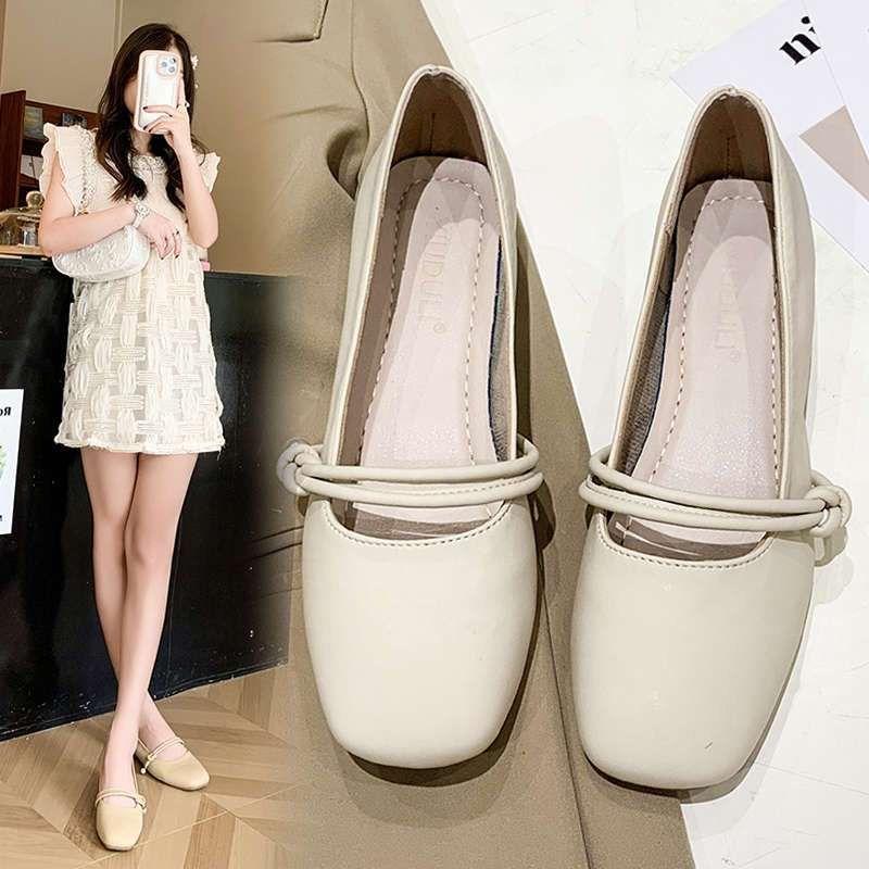 Product Introduction of Giày Nữ, Quý Cô Cổ Tích Nhẹ Nhàng, Sang Trọng, Phong Cách Hàn Quốc, Màu Trơn Áo Mặc Bên Ngoài, Dễ Phối Đồ, Giày Thường Ngày, Có Da Chống Trượt, 2024 6