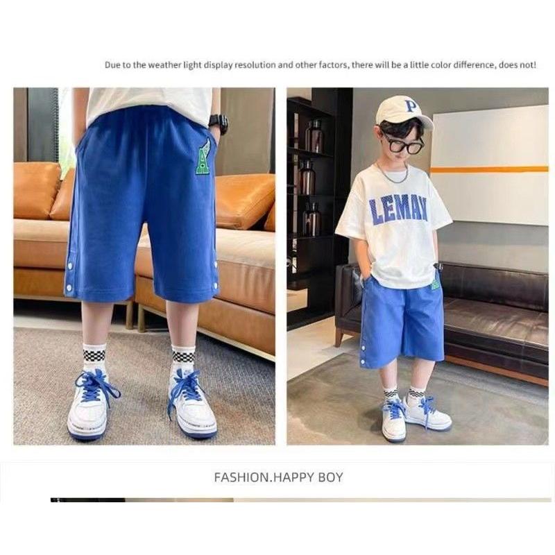 Product Introduction of Boys Shorts For Summer Hot Teen Shorts For Summer Medium And Large Children's Loose Five-point Pants Comfortable Sports 21