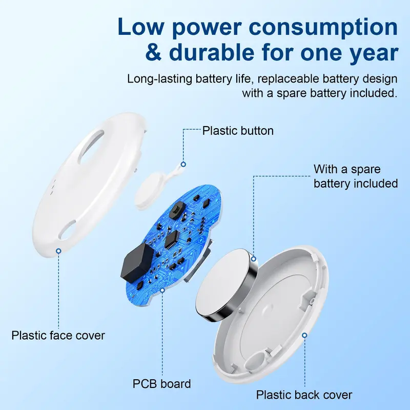 GPS Tracker for iOS, Anti-loss Reminder Device, MFI Rating Locator Key Pet Child Elderly Anti-loss Tracker, Smart Device Anti-loss Tracker 6